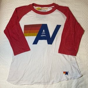 Aviator nation baseball style shirt